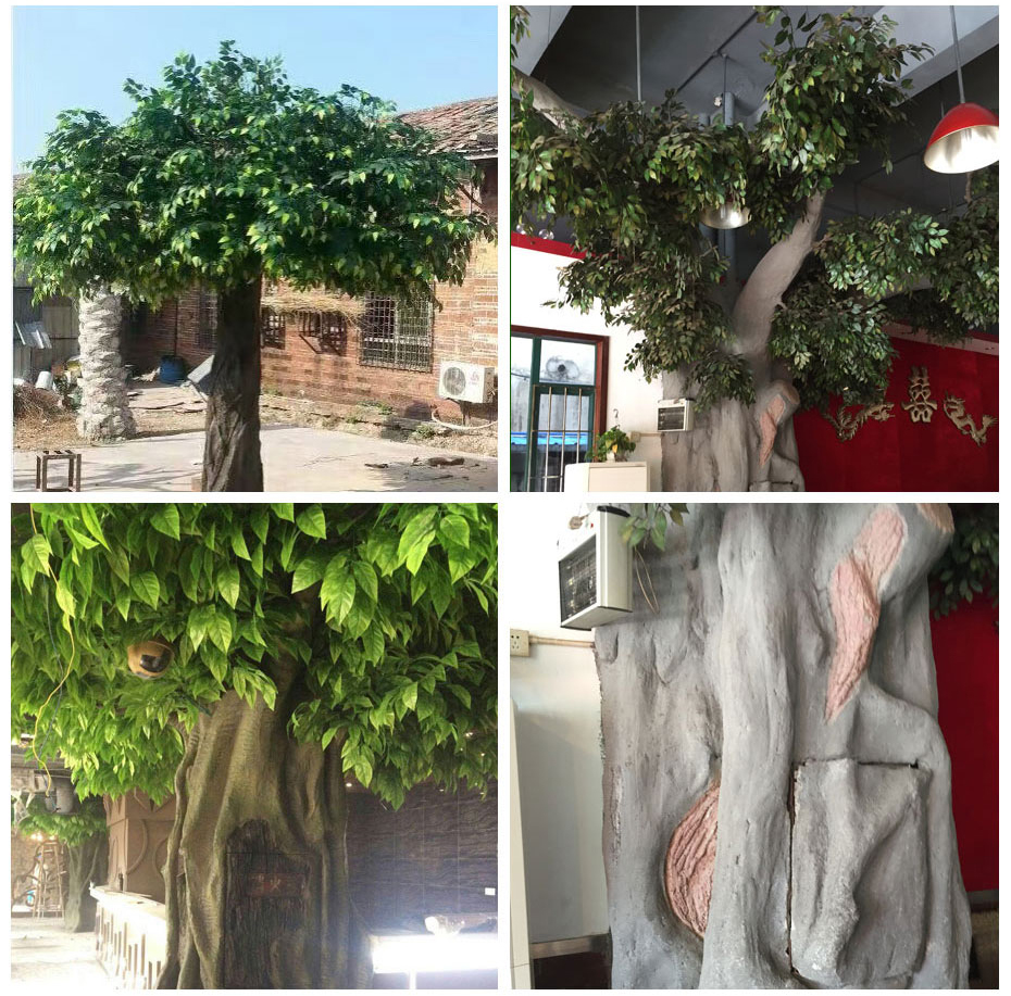 成都水泥仿真假树与室内空间绿化装饰