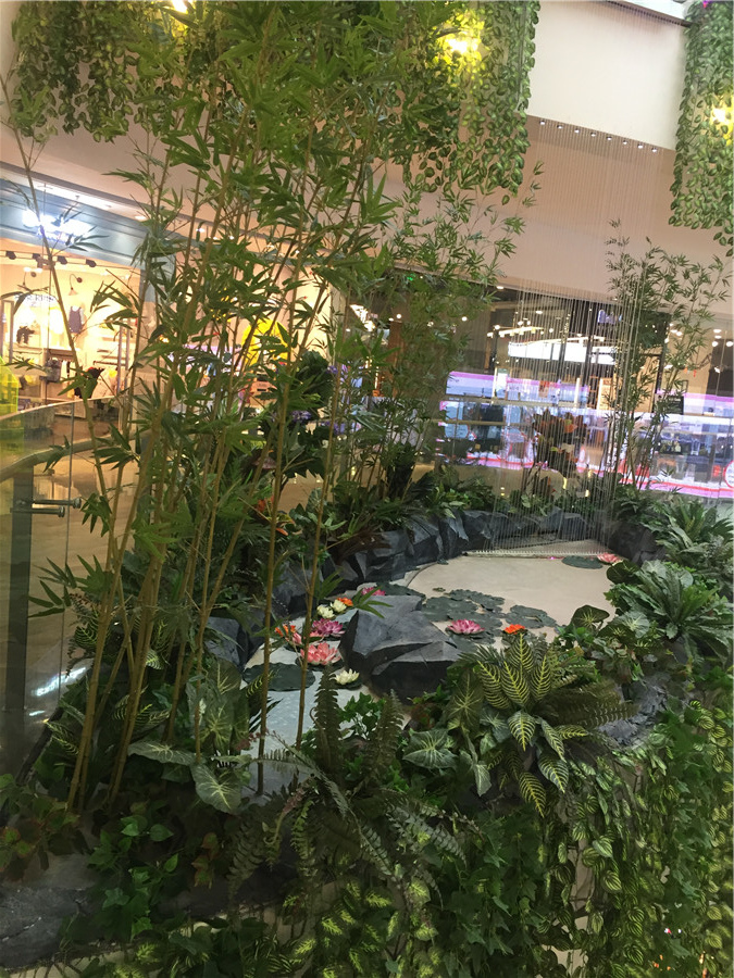 成都蓉馨仿真植物大悦城整体绿植软装