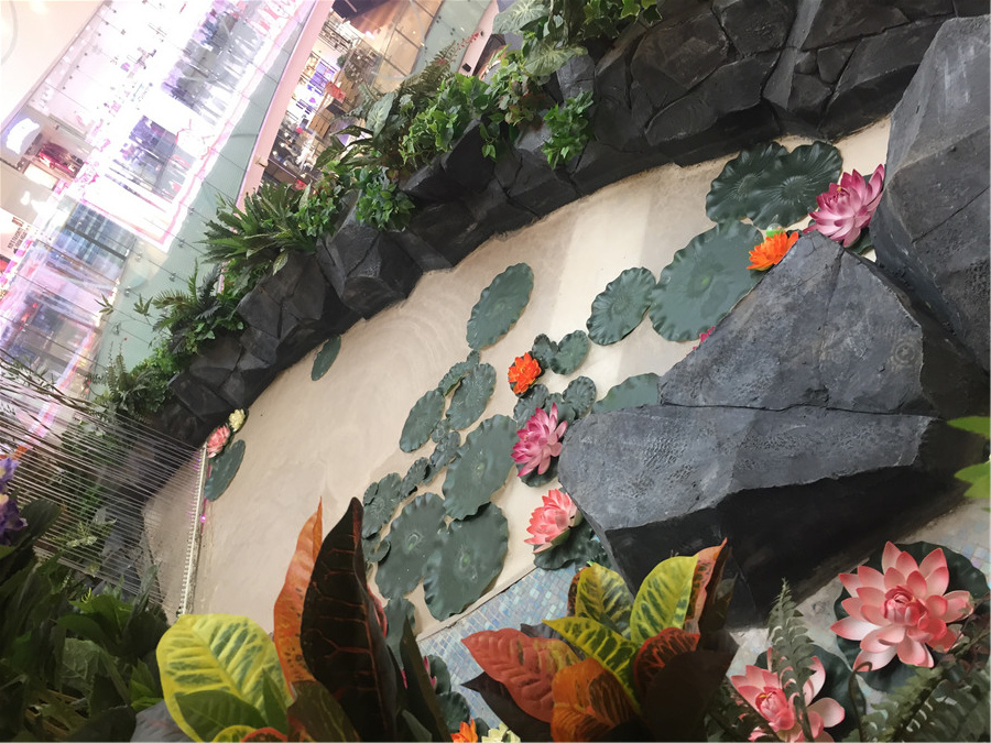 成都蓉馨仿真植物大悦城整体绿植软装
