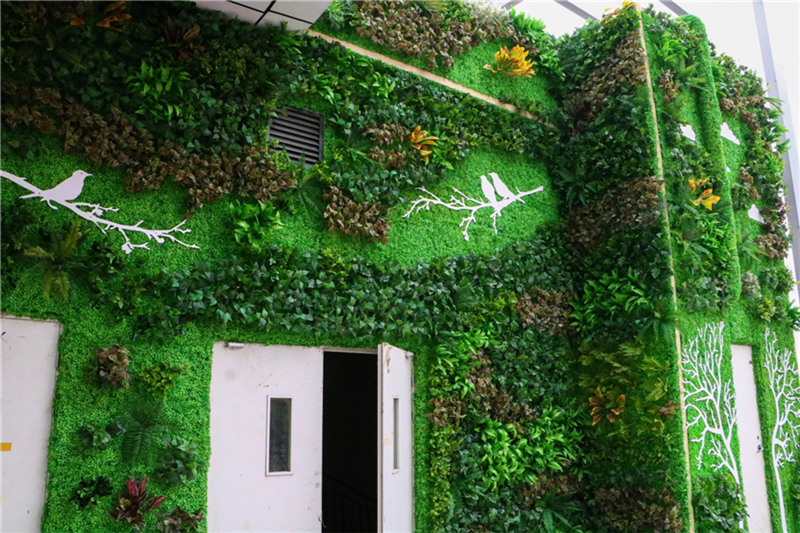 植物墙绿化改变混凝土墙的现状