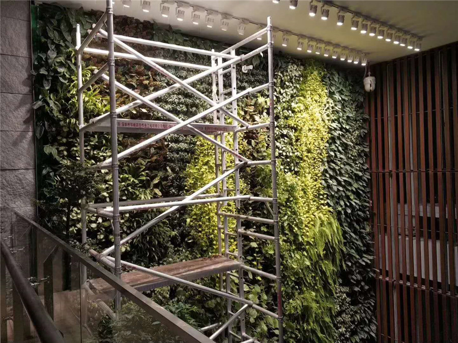 腾讯大厦室内垂直绿化植物墙案例 (6)