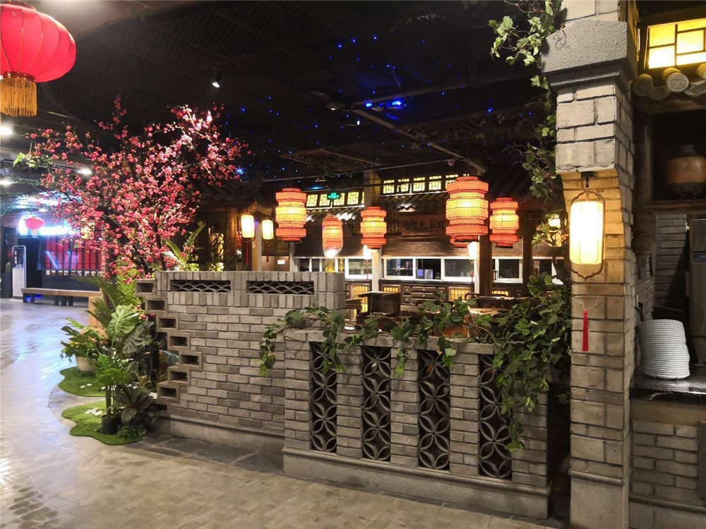 成都仿真植物装饰案例，梦江南餐厅 (4)