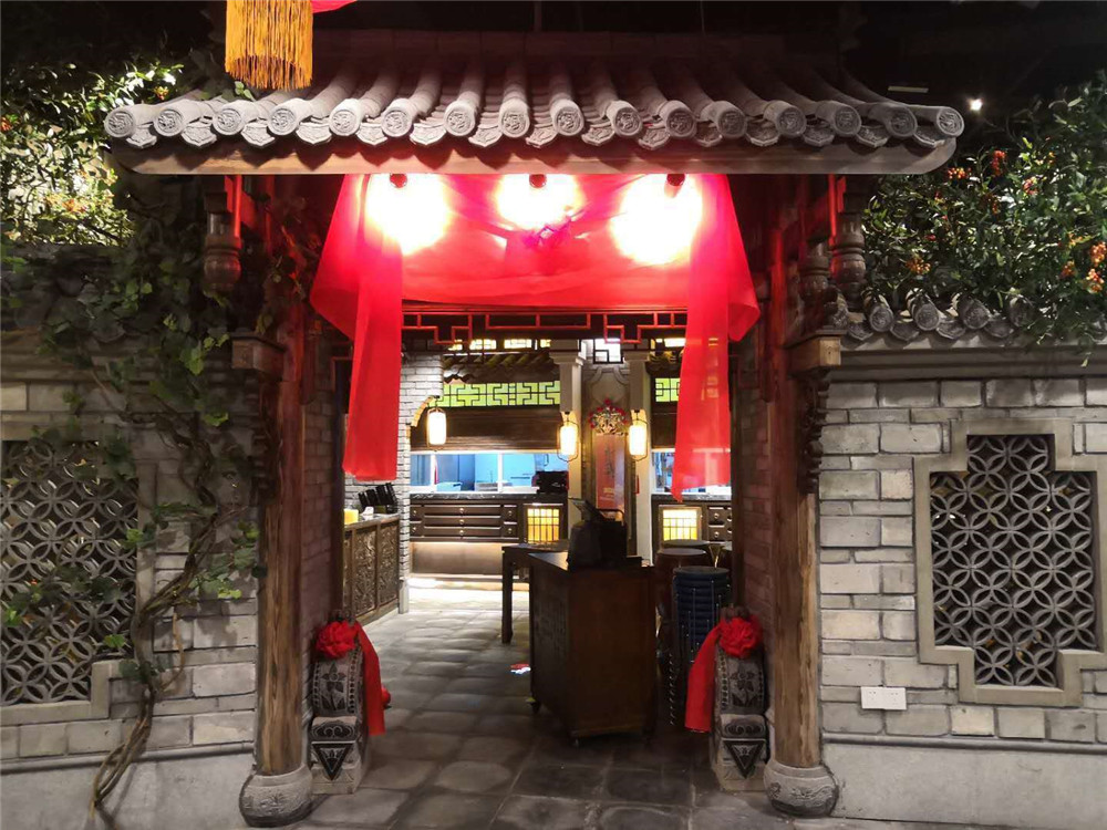 成都仿真植物装饰案例，梦江南餐厅 (3)