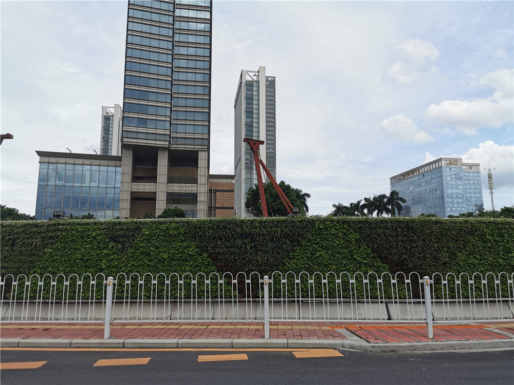 广州琶洲会展中心垂直绿化植物墙围挡案例 (7)