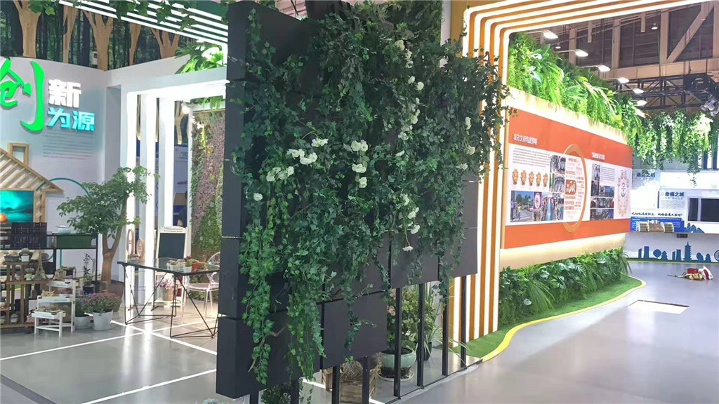广东植物墙实质，植物元素的设施园艺绿植墙