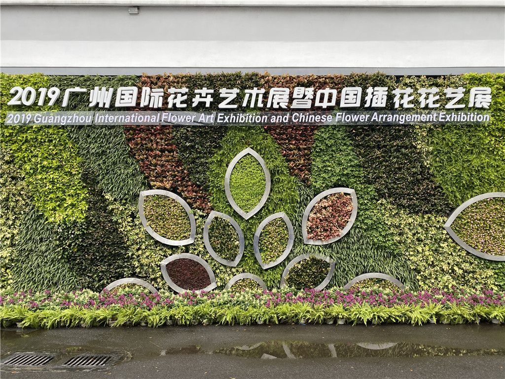 花艺展活体垂直绿化植物墙项目制作