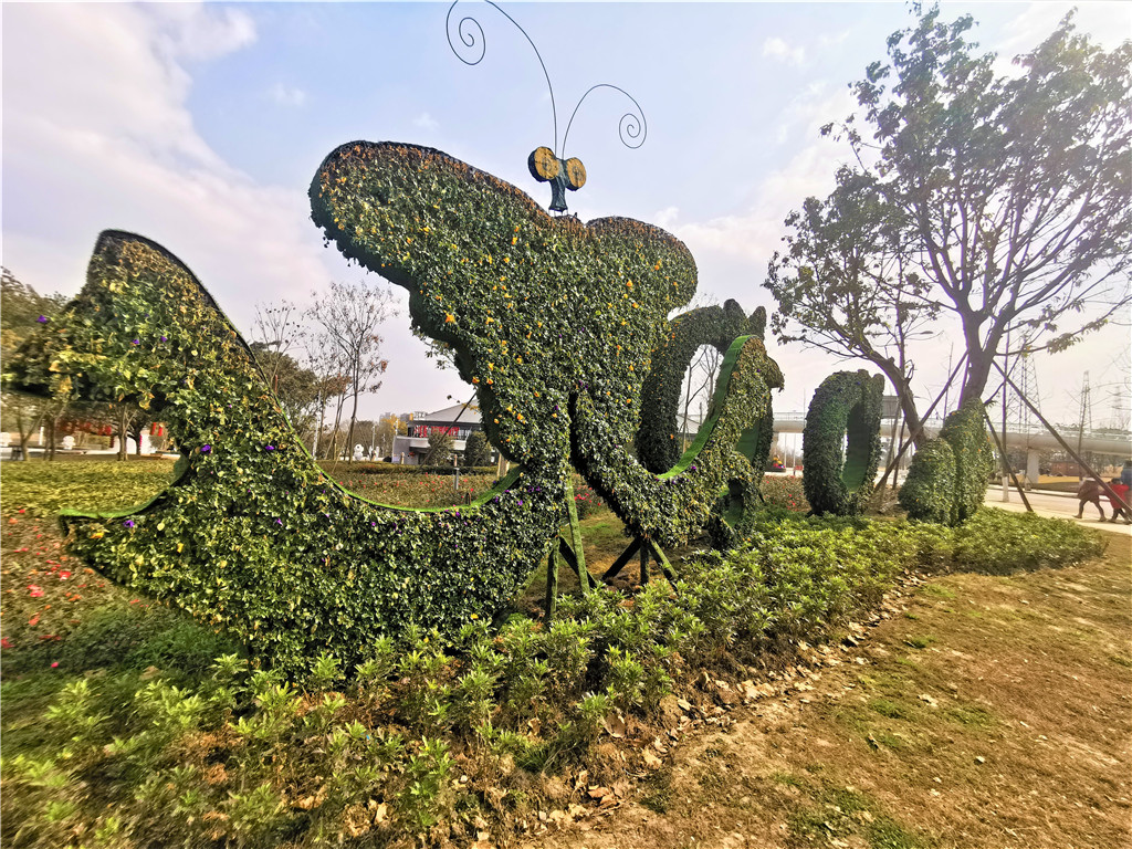 成都市北湖公园植物雕塑 (3)